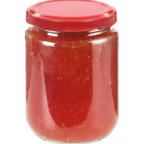 vidaXL Syltburkar i glas med röda lock 96 st 230 ml - Honungsburkar