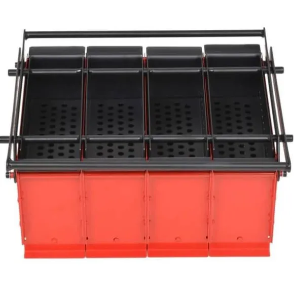 vidaXL Återvinningspapper Press Stål 38x31x18 cm Svart och Röd 142922
