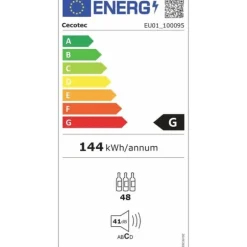 Vinbutik Cecotec Bolero GrandSommelier 4850 Svart