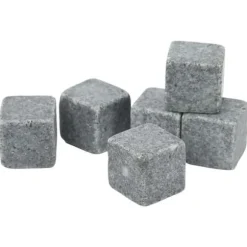 VINGVO Whiskey Stones Whisky Stones 2 cm Granit Whisky Ice Pie Stone Flanellpåse Presentset för Whisky Gin Wine
