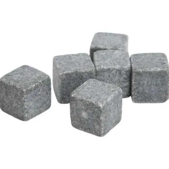 VINGVO Whiskey Stones Whisky Stones 2 cm Granit Whisky Ice Pie Stone Flanellpåse Presentset för Whisky Gin Wine