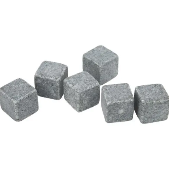 VINGVO Whiskey Stones Whisky Stones 2 cm Granit Whisky Ice Pie Stone Flanellpåse Presentset för Whisky Gin Wine