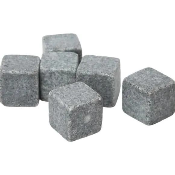 VINGVO Whiskey Stones Whisky Stones 2 cm Granit Whisky Ice Pie Stone Flanellpåse Presentset för Whisky Gin Wine