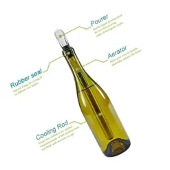 Vinkylare, 3-i-1 kylsticka för vinflaskor i rostfritt stål, perfekt present till vintillbehör.