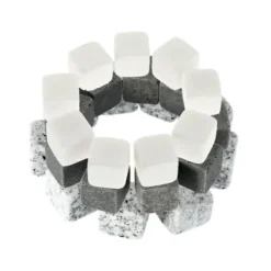 Vinkylare, 100 % naturlig whisky Drycker Stenar Smutta Rock Whisky Cooler Ice Cube Present - Vit #B