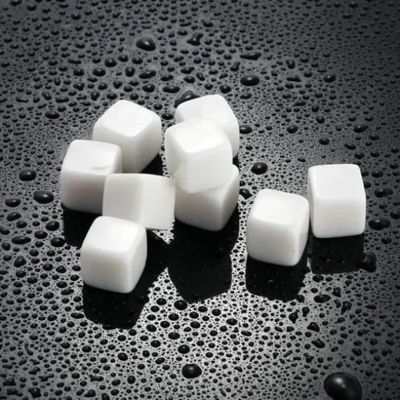 Vinkylare, 100 % naturlig whisky Drycker Stenar Smutta Rock Whisky Cooler Ice Cube Present - Vit #A
