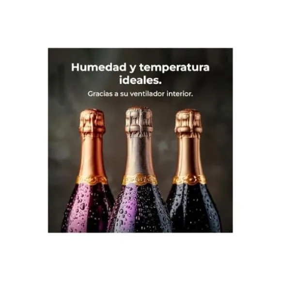 Vinkyl - CECOTEC - Bolero GrandSommelier Origin 18 - 18 flaskor - NoFrost - Röd