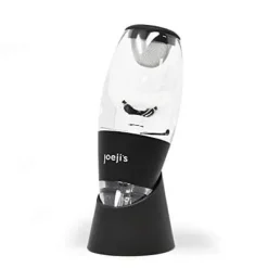 Vinluftare - Elegant - BPA-fri akryl - Instantfilter - Svarvdesign - Svart