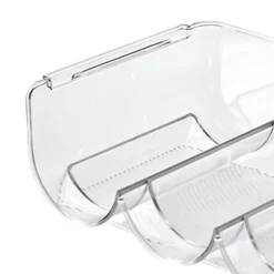 Vinorganisatör Stapelbar plast Transparent Vattenflaskhållare Ställ för Hemvisning 3 Flaskor Transparent