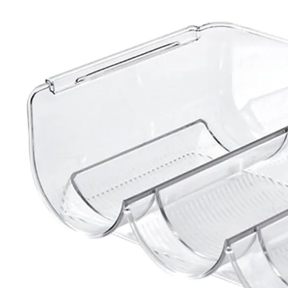 Vinorganisatör Stapelbar plast Transparent Vattenflaskhållare Ställ för Hemvisning 3 Flaskor Transparent