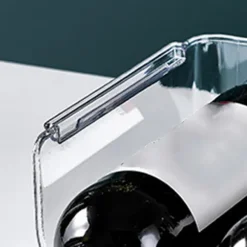 Vinorganisatör Stapelbar plast Transparent Vattenflaskhållare Ställ för Hemvisning 2 Flaskor Transparent