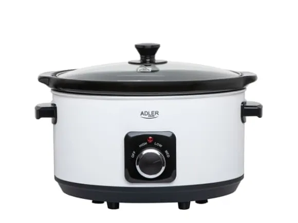 Virtuvinis kombainas Adler | Lėta viryklė | AD 6413w | 290 W | 5,8 L | Programų skaičius 3 | Baltas