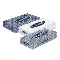 Vita näsdukar i ask, 2 lager, 100 st