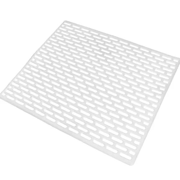 Vit gummimatta för diskho 33x28 cm