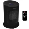 VONROC Elektrisk värmefläkt – 1200W/1800W – keramisk – Roterationsfunktion | Inkl. Fjärrkontroll