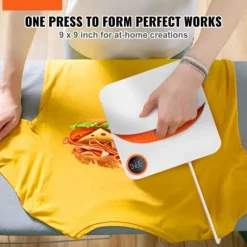 Värmepress 9 x 9 i bärbar enkelpress för sublimation, överföring av DIY T-shirt.