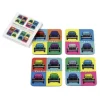 VW Beetle flerfarvet glasbrikker 4 stk.