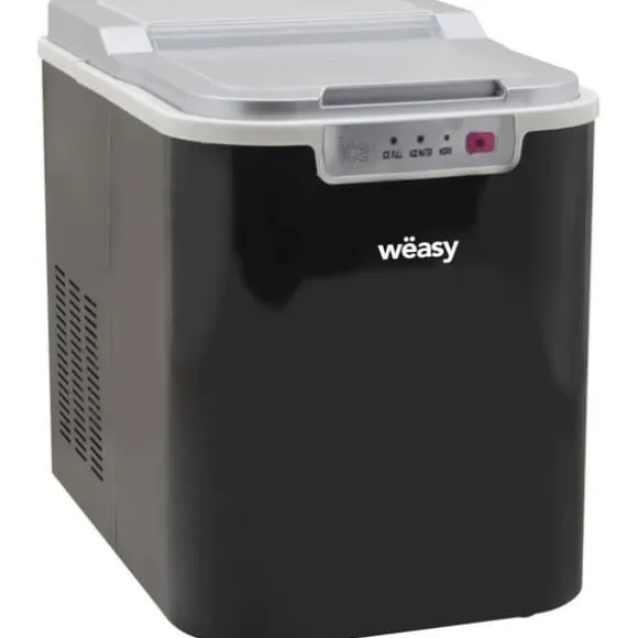 WEASY Ismaskin - KW12 - Upp till 12 kg isbitar per dag - 7 till 12 minuters produktion - Svart