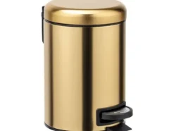 Wenko pedal papperskorg 3L guld (50764)