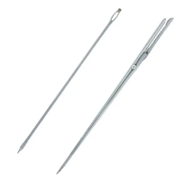 Westmark - 126722E6 - 1 flänsnål + 1 isternål, längd: 18 cm/19 cm, rostfritt stål, silver,