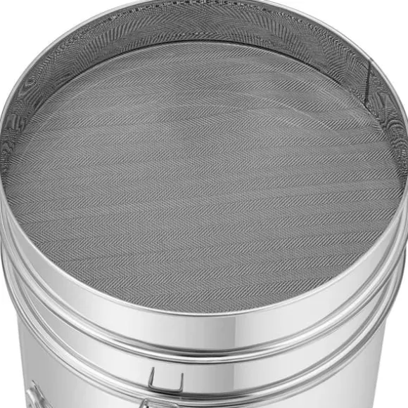 Wiesenfield - Honungshink - 50 L - med sil, lock och tryckkran - rostfritt stål