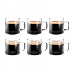 Wilmax glasmuggar för kaffe och te 500 ml – 6-pack