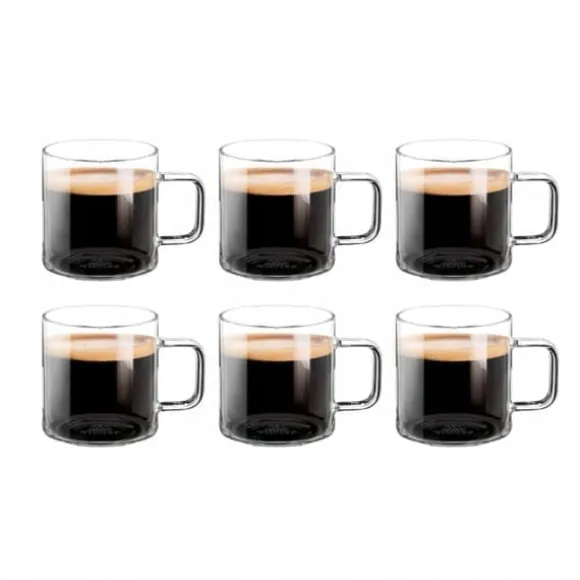 Wilmax glasmuggar för kaffe och te 500 ml – 6-pack