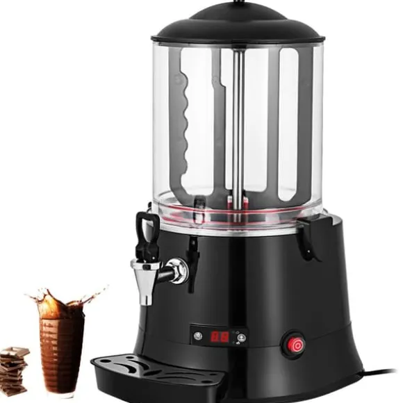 400W 10L 30-90°C varmchokladmaskin med avtagbar droppbricka, choklad tempereringsmaskin, lätt att använda och rengöra