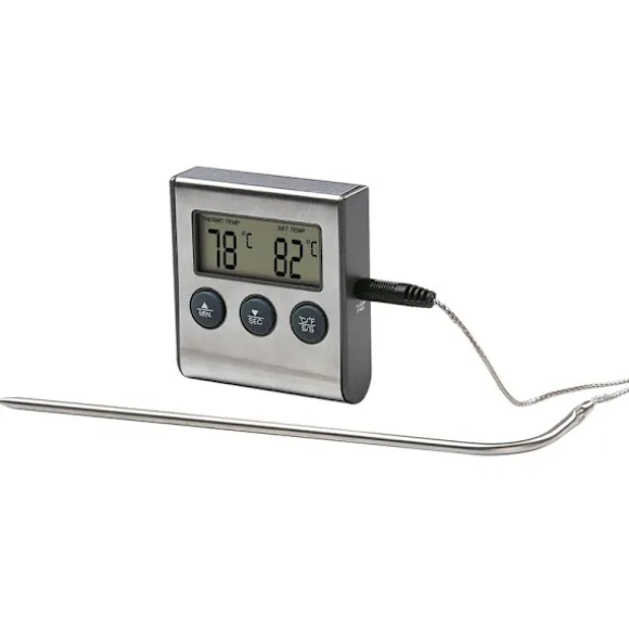 XAVAX Köttermometer Digital Timer Kabelsensor