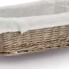 Zeller brödkorg i rotting, 33 x 14 x 10 cm