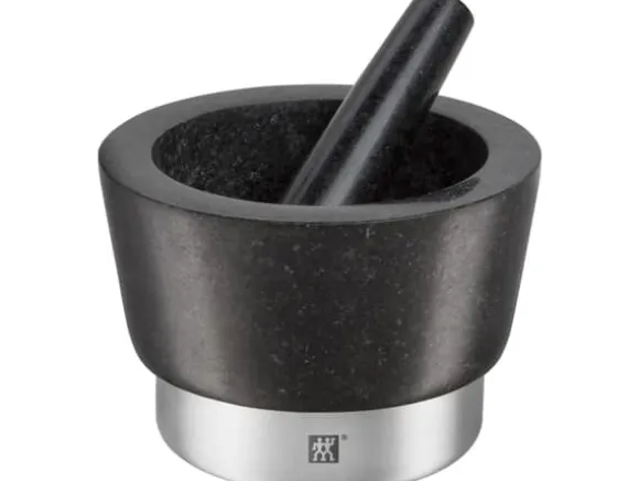 ZWILLING Spices Mortel i granit och massiv botten i 18/10 mattborstat RF stål.